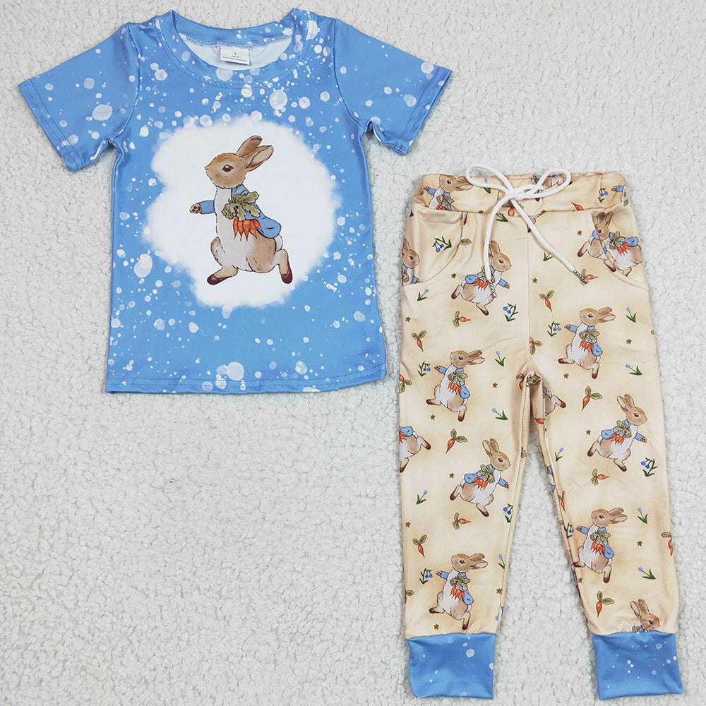 Easter Boys Clothing Short Sleeve Long Pants Set BSPO0083