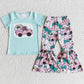 Baby Girls Designer Clothes Easter Egg Girls Clothing Bell Pants Sets Bunny Print Cute Kids Clothes Girls Outfits Wholesale