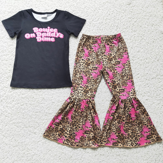 Boutique Baby Girl Clothes Bell Bottom Outfits Kids Girl Clothes Set E4-16 4.12