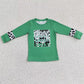 St. Patrick's Day Girls Clothes Long Sleeve Top Bell Bottom Outfits GT0081