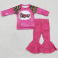 New Design Baby Girls Clothes Top Jeans Bell Bottom Outfits GT0082