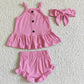 New Toddler Girl Clothes Bummies Set with Headband Kids Baby Clothing Boutique GBO0054