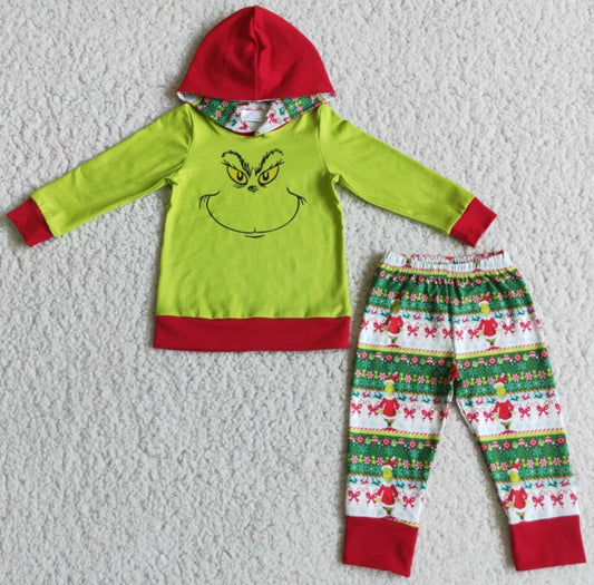 Fashion Boys Clothing Hoodie Set Christmas Cute Baby Boys Clothes Cartoon Print Long Sleeve Boys Hoodies Outfits 6 A15-18