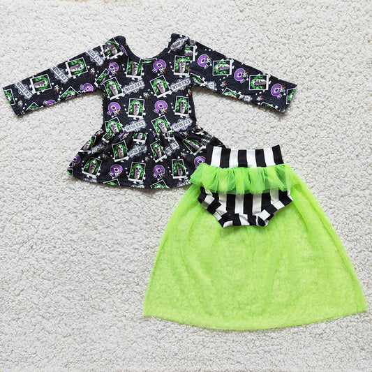 New Fashion Kids Clothes Girls Bummies Sets Halloween Baby Girls Clothing Bummies with Yarn Fall Kids Outfits 6 A8-27