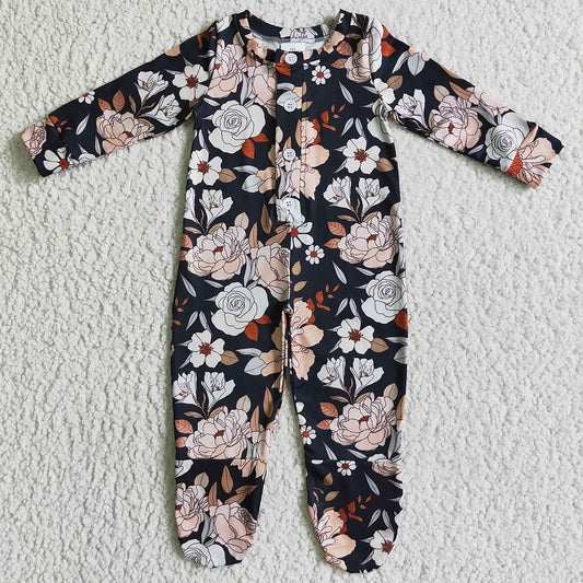 New Baby Clothing Girls Romper Flower print LR0116