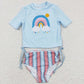 Boutique Toddler Baby Girls Swimsuit 2pcs Swimwear S0115