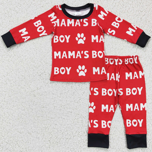 Boutique Boys Pajamas Set Valentine's Day Mama`s Boy Daddy`s Girl Pajamas Nightwear GLP0352 BLP0144