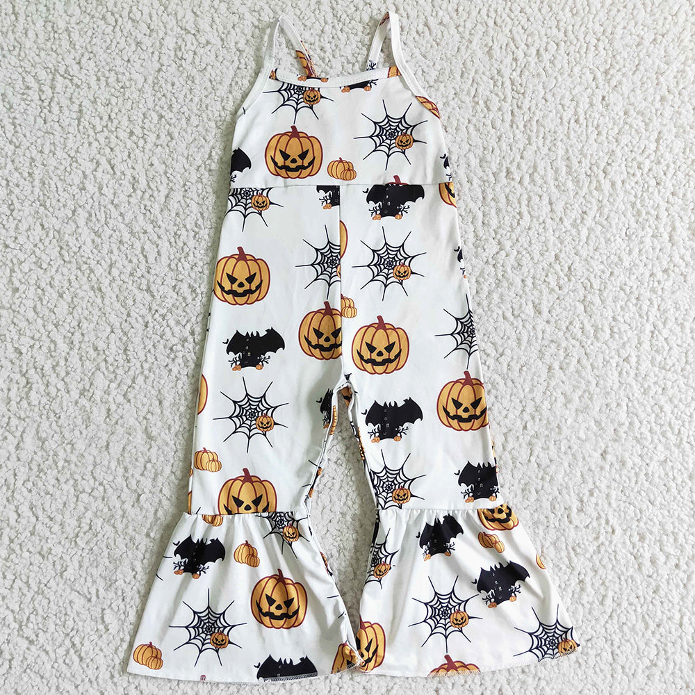 Halloween Baby Girls Jumpsuit Pumpkin Print Cute Girls Clothes Jumpsuits SR0067