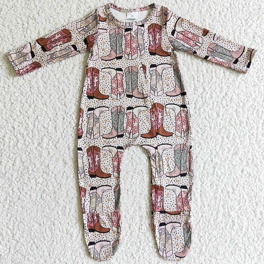 New Arrival Toddlers Baby Footie Rompers Fall Unisex Infant Girls Romper LR0070