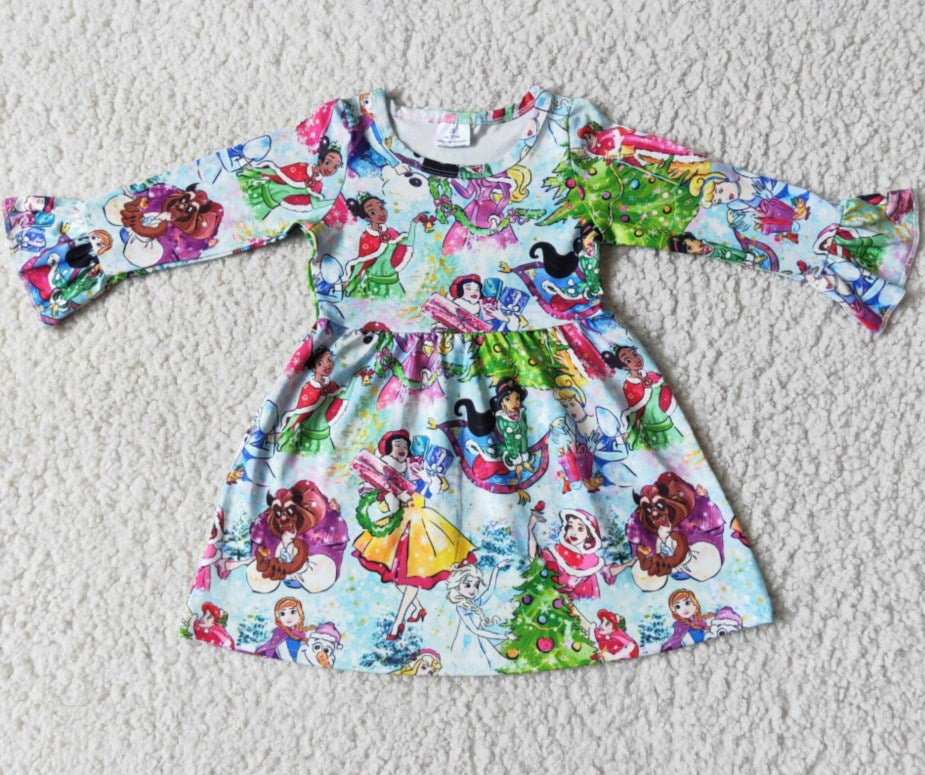 New Fashion Baby Girls Dress Christmas Boutique Girls Princess Dress 6 A16-17