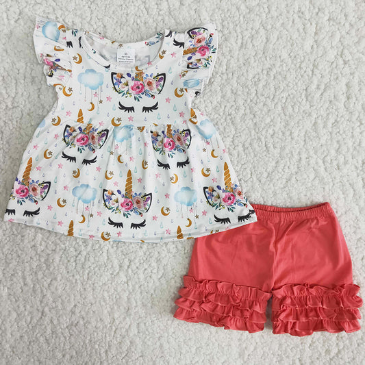 New Fashion Baby Girl Clothes Summer Boutique Kids Clothing Girls Outfits Wholesale A15-11