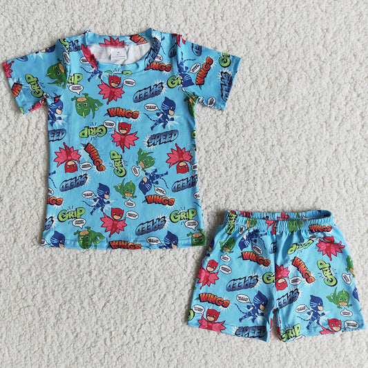 Hot Sale Baby Boys Clothes Set Fashion Kids Clothes Summer Boy Outfit Wholesale E12-5