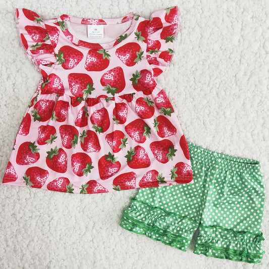 Wholesale Baby Girl Clothes Summer Kids Clothes Fashion Girls Boutique Outfits B12-4