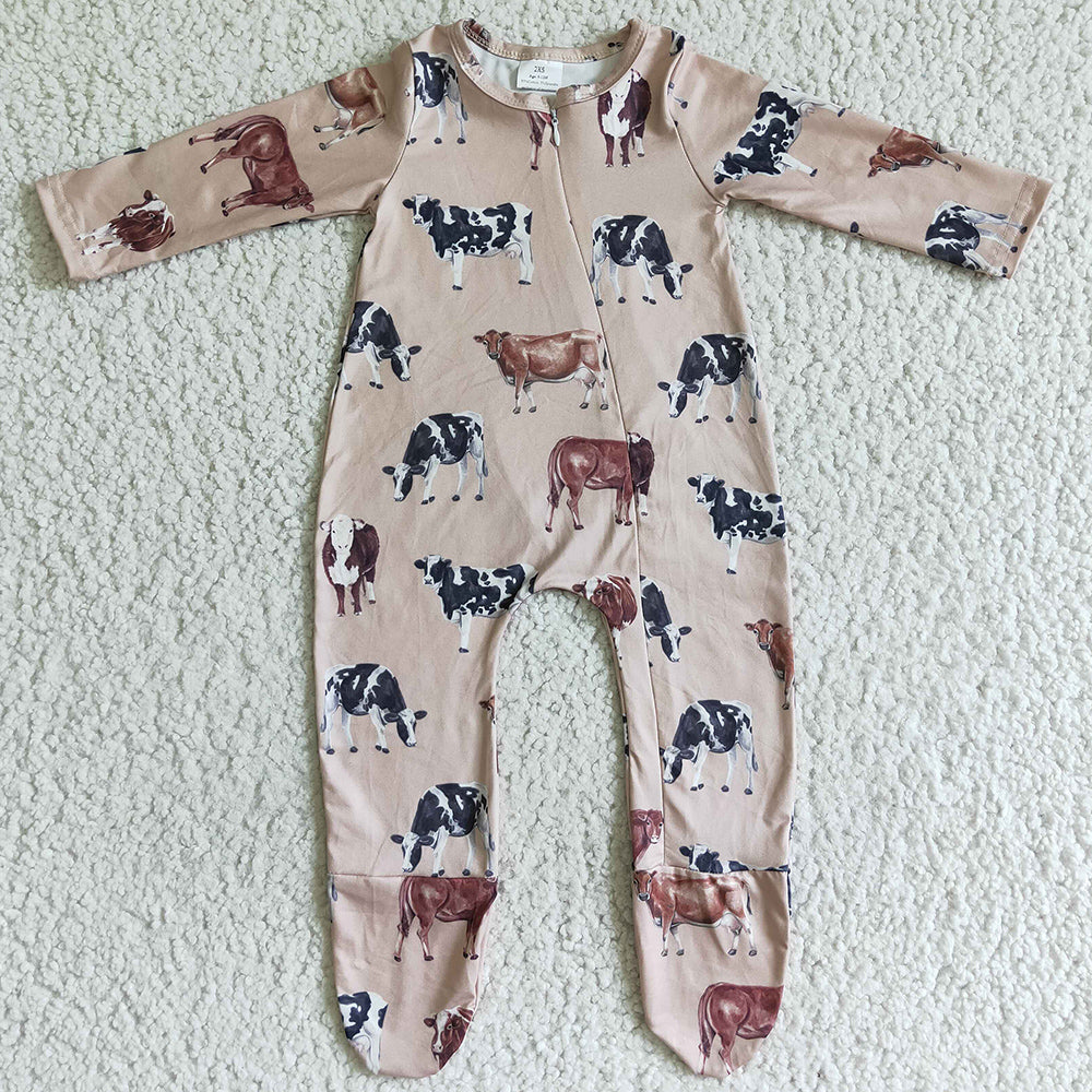 Zipper Design Infant Baby Rompers New LR0073