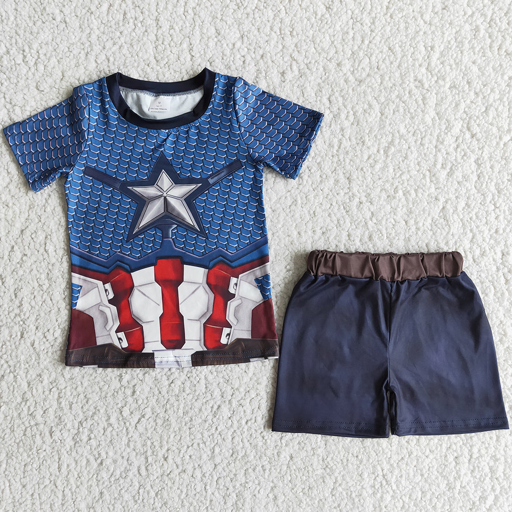 Fashion Toddler Baby Boy Clothes Set Summer Kids Clothes Boy Outfit Wholesale E12-12