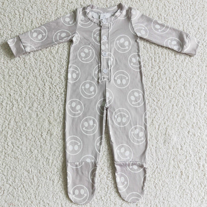 Infant Baby Rompers Long Sleeve Kids Footie Jumpsuit LR0114