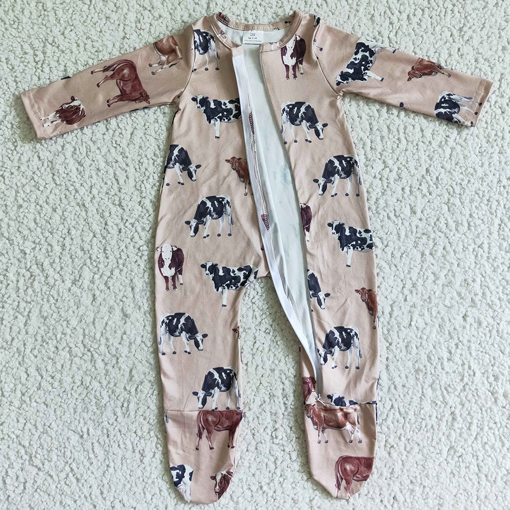 Zipper Design Infant Baby Rompers New LR0073