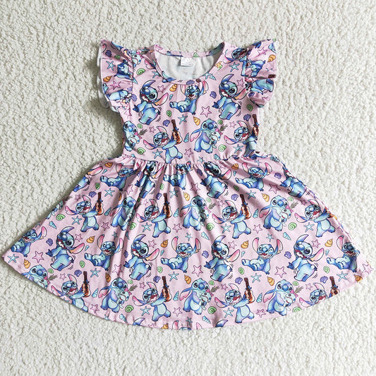 Summer Baby Girl Dress Cartoon Lovely Toddler Girls Dresses GSD0012