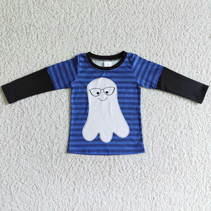 Ghost Print Cute Girls Clothing Halloween Boutique Outfits GLP0140