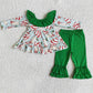 Christmas Baby Girl Clothes Set Bow Design Cute Kids Girls Toddler Outfits 6 A0-12