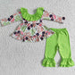 Fashion Baby Girl Clothes Set Bow Design Cute Kids Girls Christmas Outfits 6 B2-40