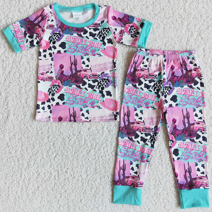 Fashion Kids Clothes Girls Pajamas Set Wholesale Baby Girl Nightgown Girls Sleepwear Baby Pajamas Outfit E11-4