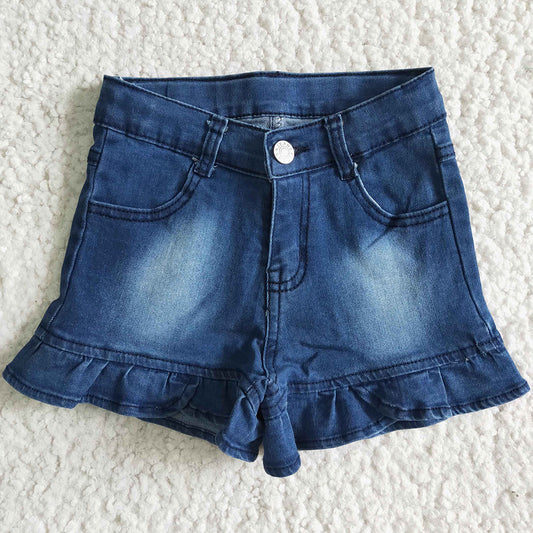 New Fashion Baby Girls Denim Shorts Blue Boutique Girls Jeans Shorts B6-16