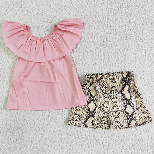 Hot Sale Toddler Baby Girl Clothes Set Short Sleeve Skirt Set C8-7