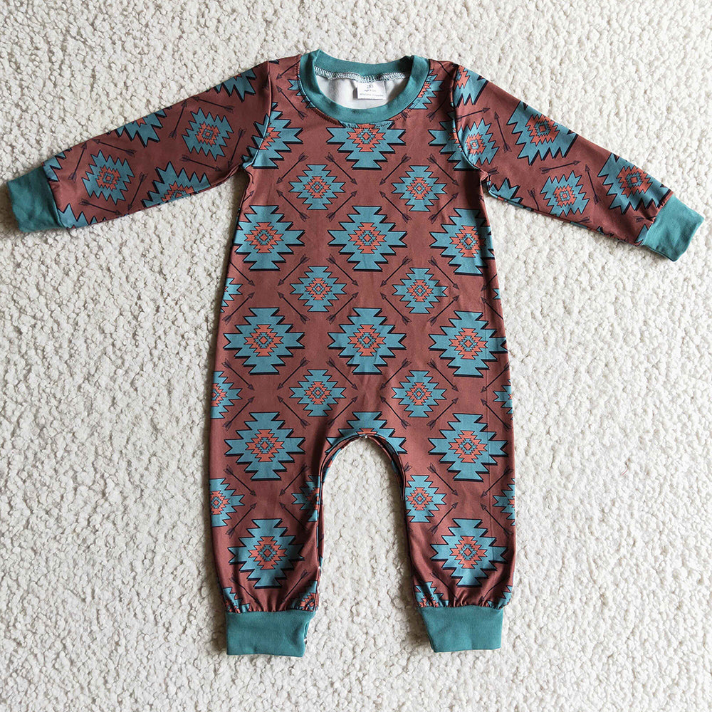 Boys Long Sleeve Romper Boutique Baby Boy Romper Jumpsuit LR0187