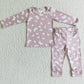 Boutique Infant Baby Footie Rompers Long Sleeve Girls Boutique Romper LR0118
