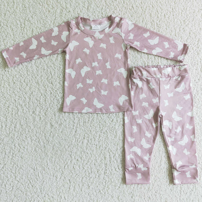 Boutique Infant Baby Footie Rompers Long Sleeve Girls Boutique Romper LR0118
