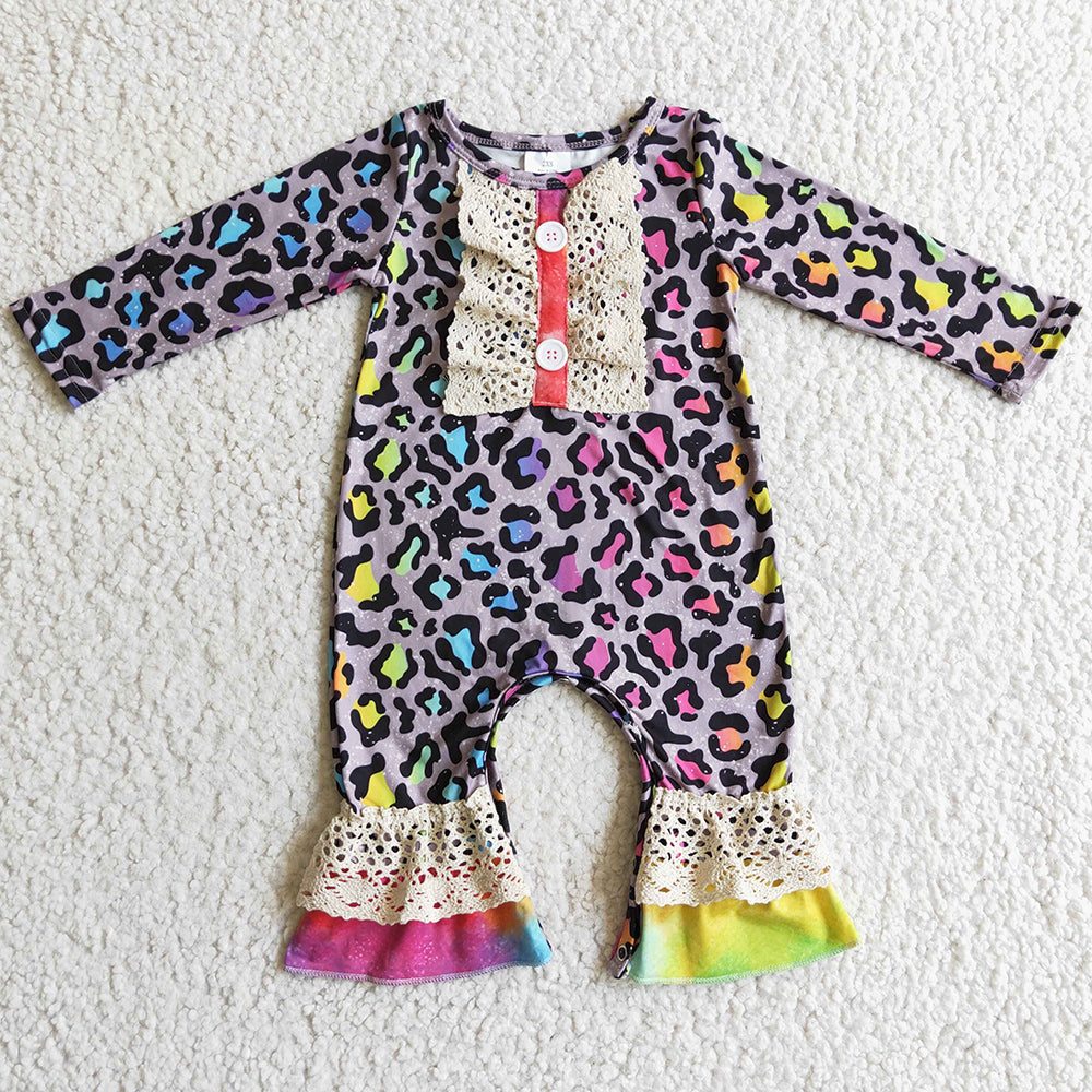 Leopard Infant Baby Romper Fashion Girls Jumpsuit LR0215