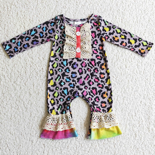 Leopard Infant Baby Romper Fashion Girls Jumpsuit LR0215