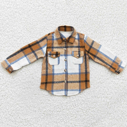 Boutique Baby Boys Clothes Lattice Coat Kids Boys Top Boys Jacket BT0189