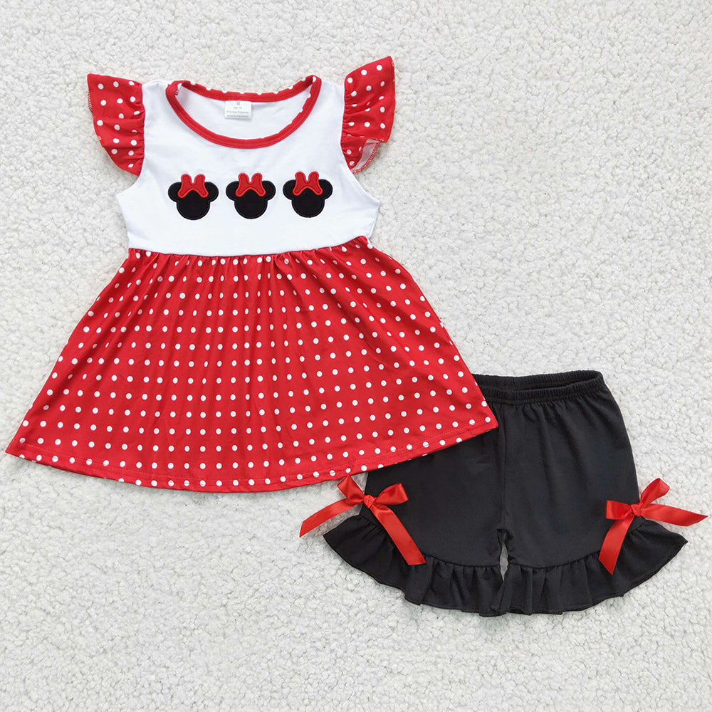 Boutique Girls Clothing Embroidery Outfits GSSO0130