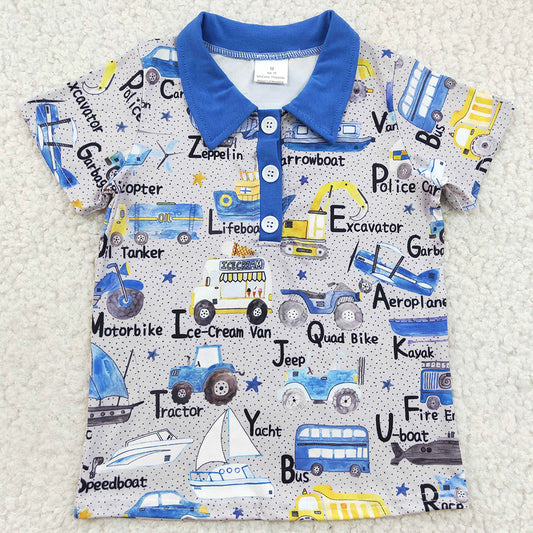 Cute Baby Boys T-shirt Short Sleeve Boys Clothes Top Boutique BT0135