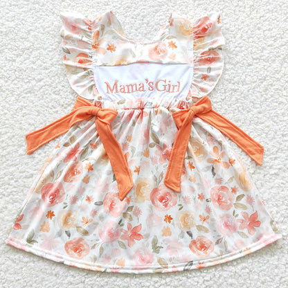 Baby Girls Dress Mama's Girl Floral Knee Length Dresses GSD0307
