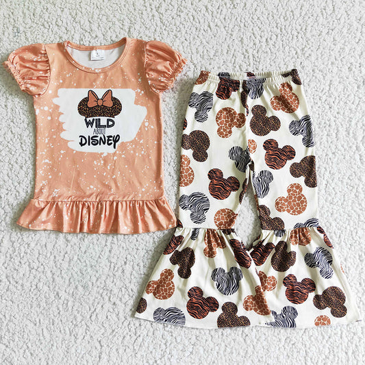 Boutique Girls Clothes Set Cartoon Print Cute Baby Kids Clothing GSPO0080