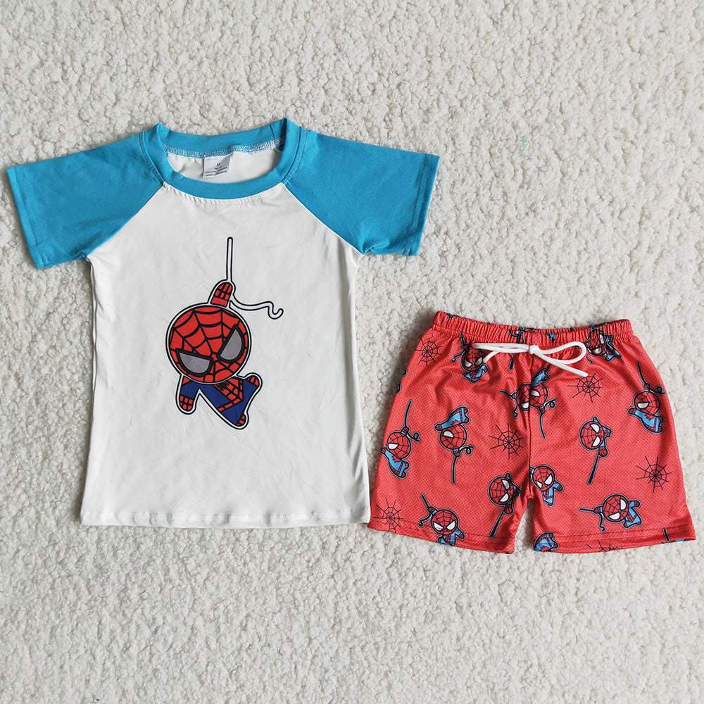 Fashion Boy Clothing Set Summer Boutique Kids Clothes Toddler Boy Outfit Wholesale B18-3