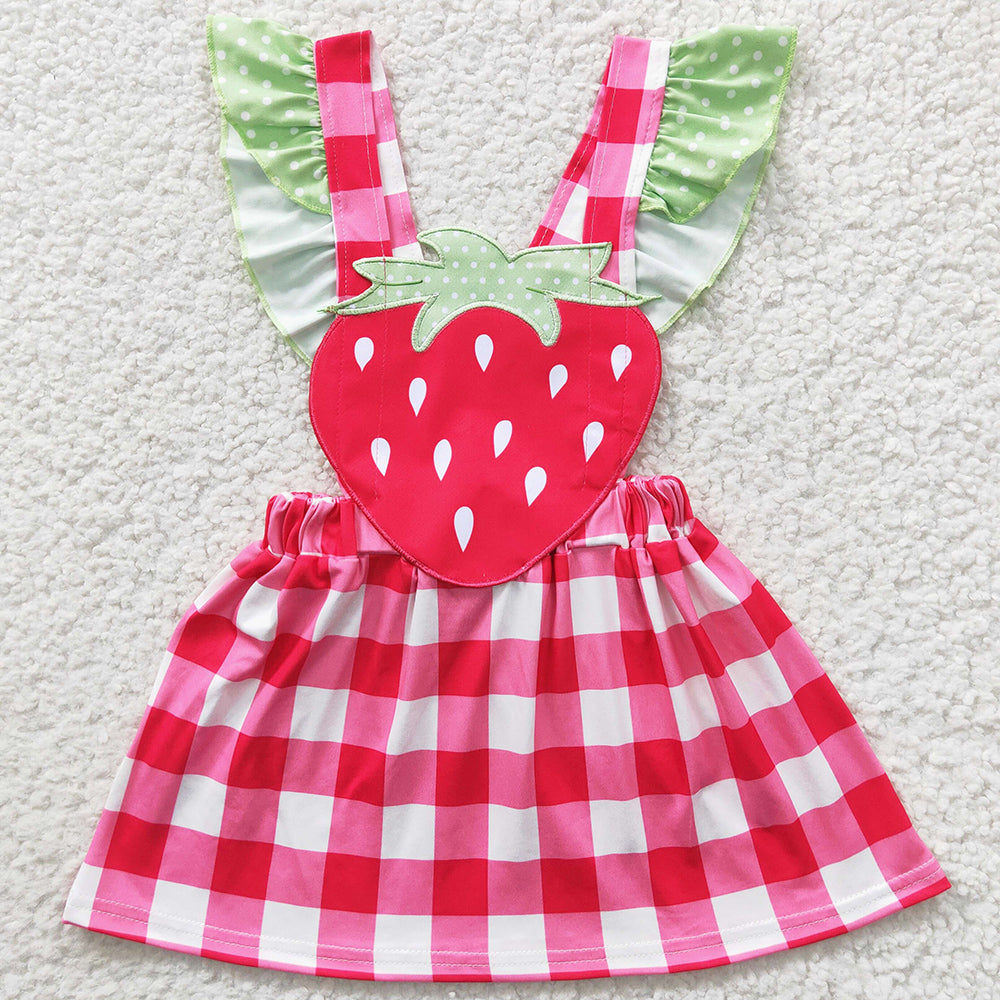 Baby Girls Dress Summer Strawberry Knee Length Dresses GSD0241