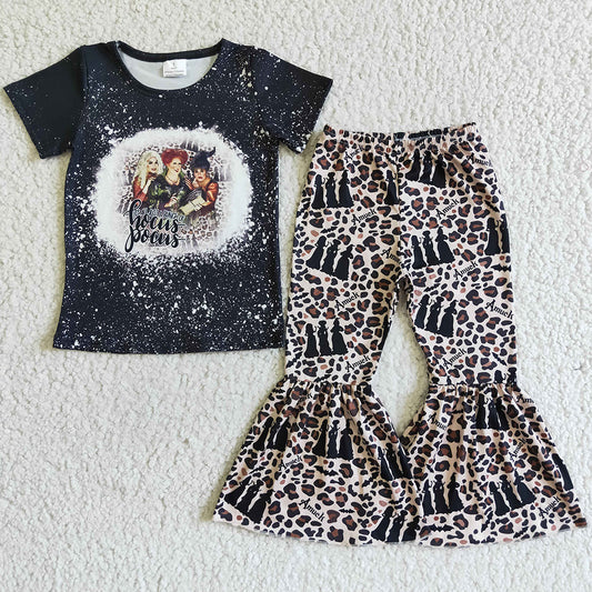 Hot Sale Baby Girl Clothes Bell Bottoms Boutique Kids Set GSPO0101