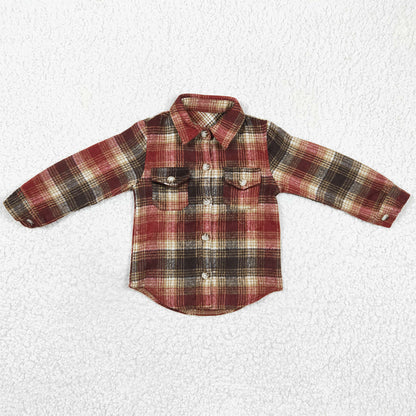 Wholesale Baby Boys Clothes Lattice Kids Boys Top Coat Jacket BT0191