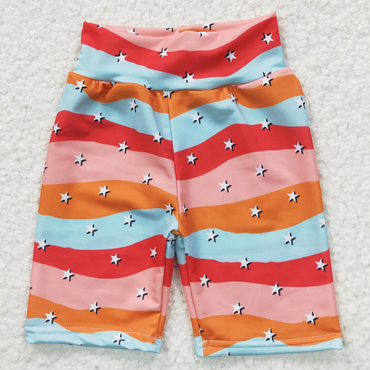 Star Print Cute Girls Cycling Pants Boutique Shorts SS0033