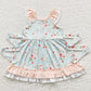 Boutique Baby Girls Dress Floral Summer Knee Length Dresses GSD0308