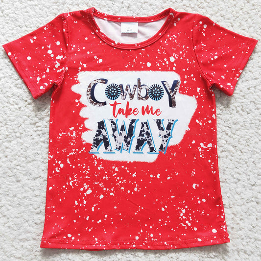 Cute Baby Girl Clothes Top Cowboy Girls T-shirt GT0105