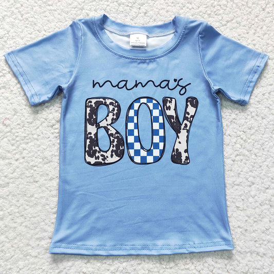 Boutique Baby Boys Clothes Top Mama`s Boy T-shirt BT0183