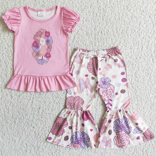 Cute Baby Girl Clothes Pink Boutique Kids Toddlers Outfits GSPO0143