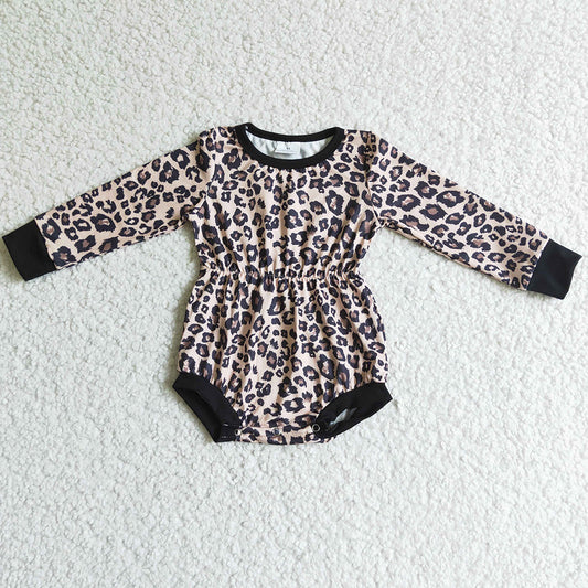 New Fashion Infant Baby Girl Leopard Romper Boutique LR0108