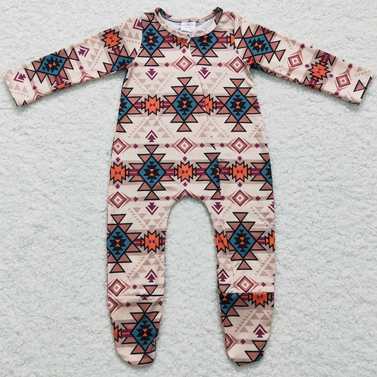 Boutique Infant Baby Romper Zipper Design Boys Footie Jumpsuit LR0255