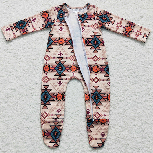 Boutique Infant Baby Romper Zipper Design Boys Footie Jumpsuit LR0255